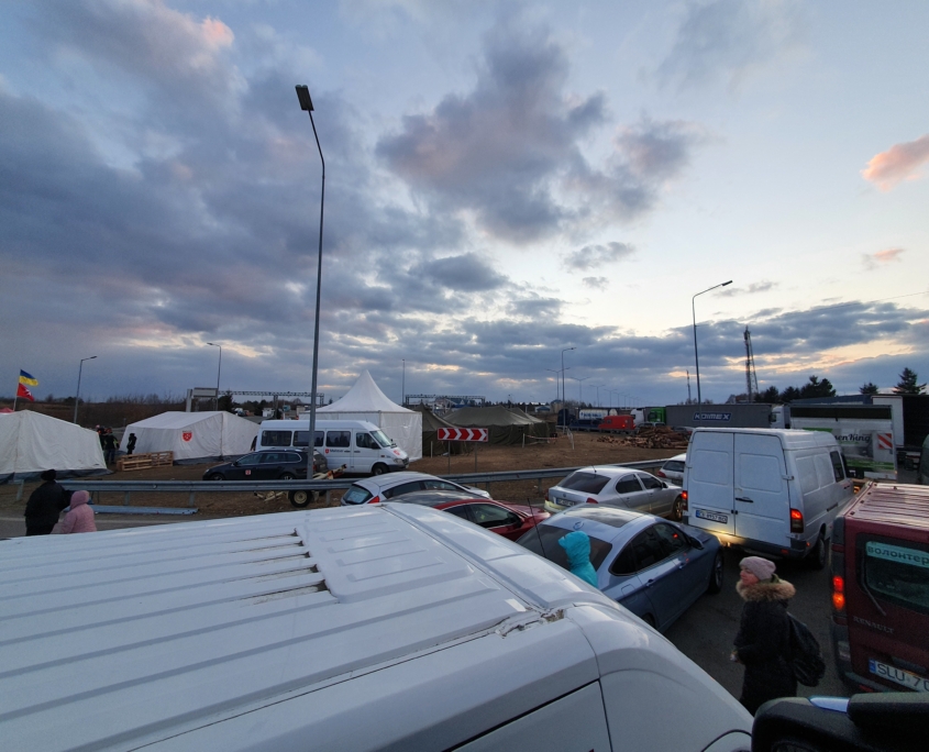 Flüchtlinge auf der Grenze