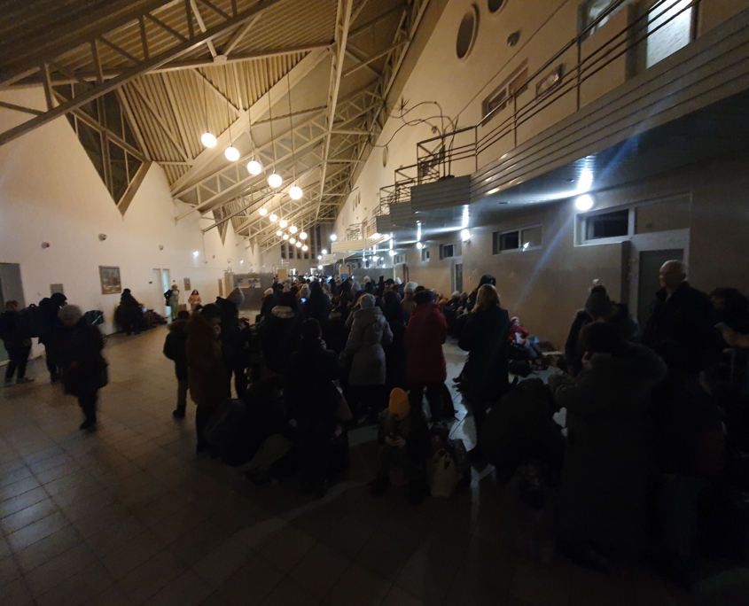 Flüchtlinge an der Grenze